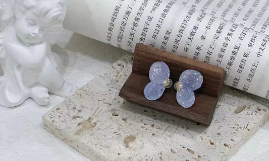 Whisper of Blossoms Sterling Silver Petal Earrings