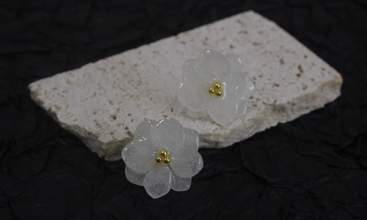 Dance of Petals by the Ear Handcrafted Petal Earrings