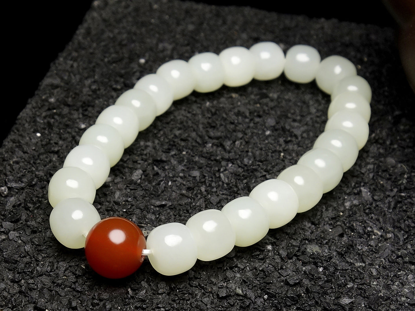 Jade handicrafts Xinjiang Hetian jade white jade bracelet fashion exquisite men's and women's bracelets