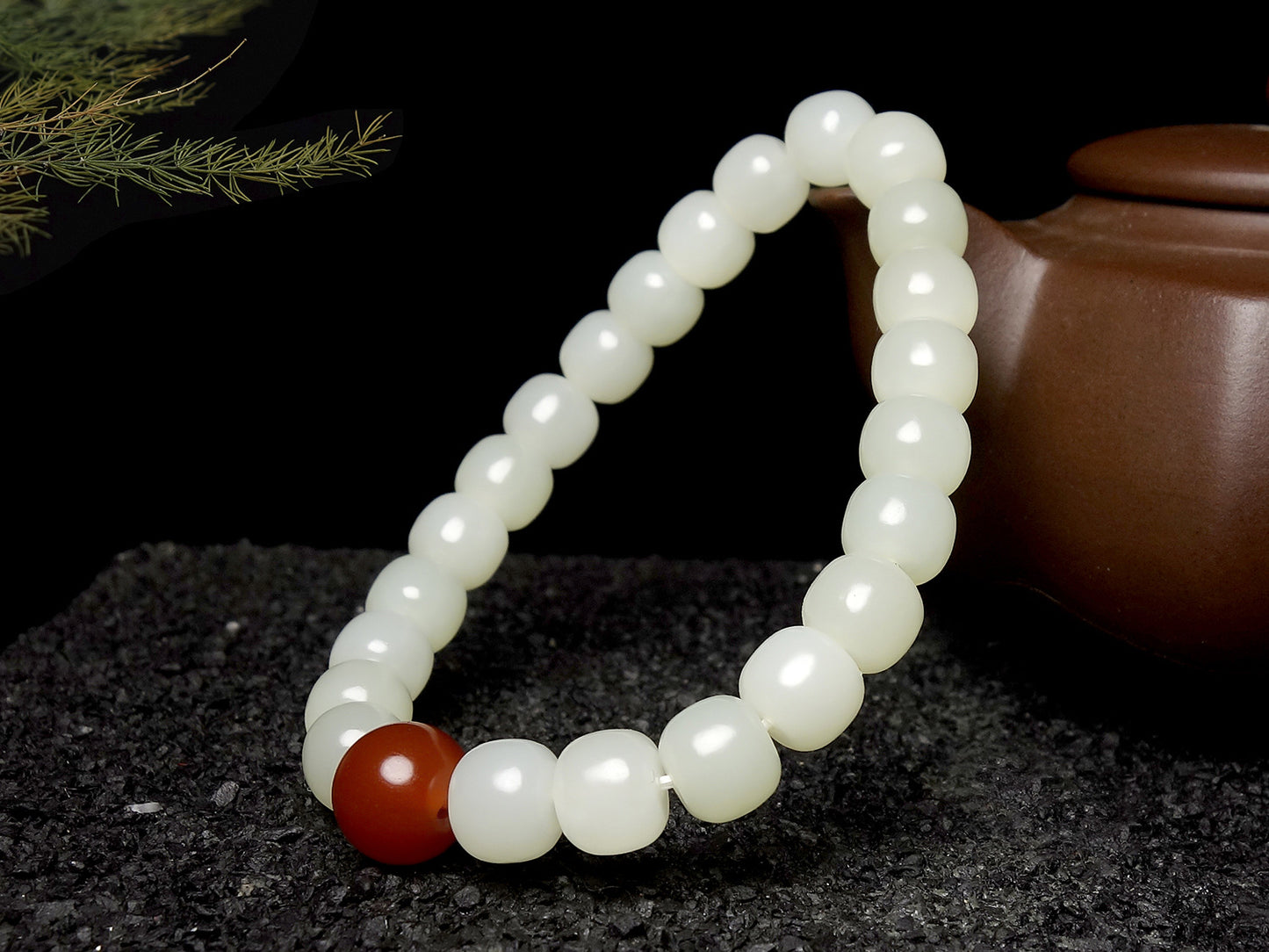 Jade handicrafts Xinjiang Hetian jade white jade bracelet fashion exquisite men's and women's bracelets