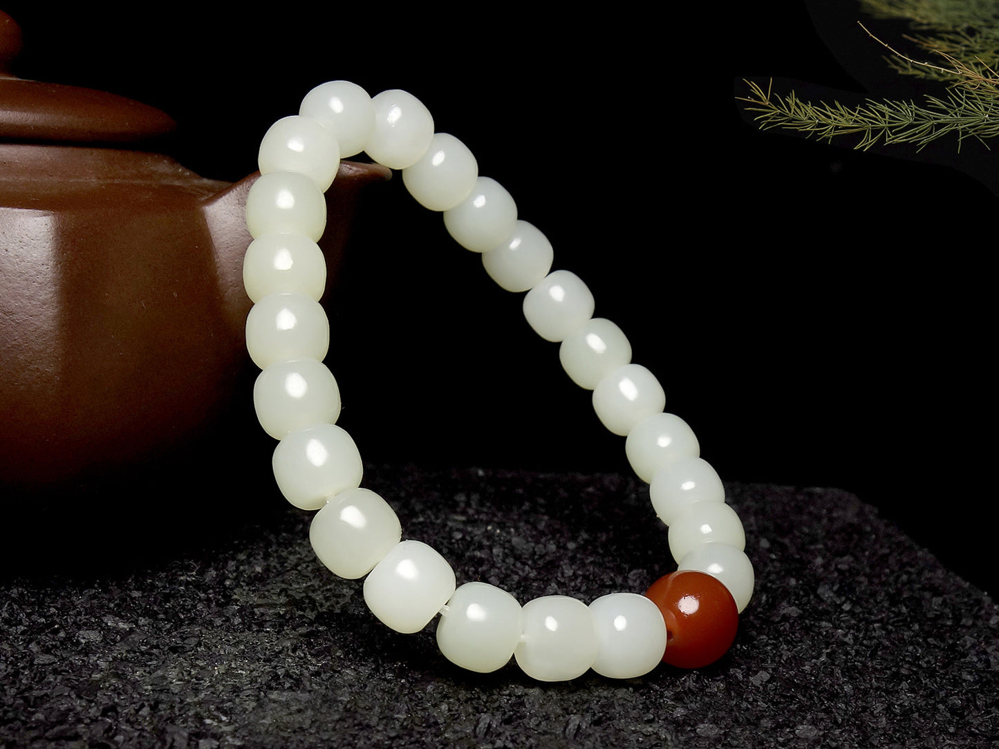 Jade handicrafts Xinjiang Hetian jade white jade bracelet fashion exquisite men's and women's bracelets