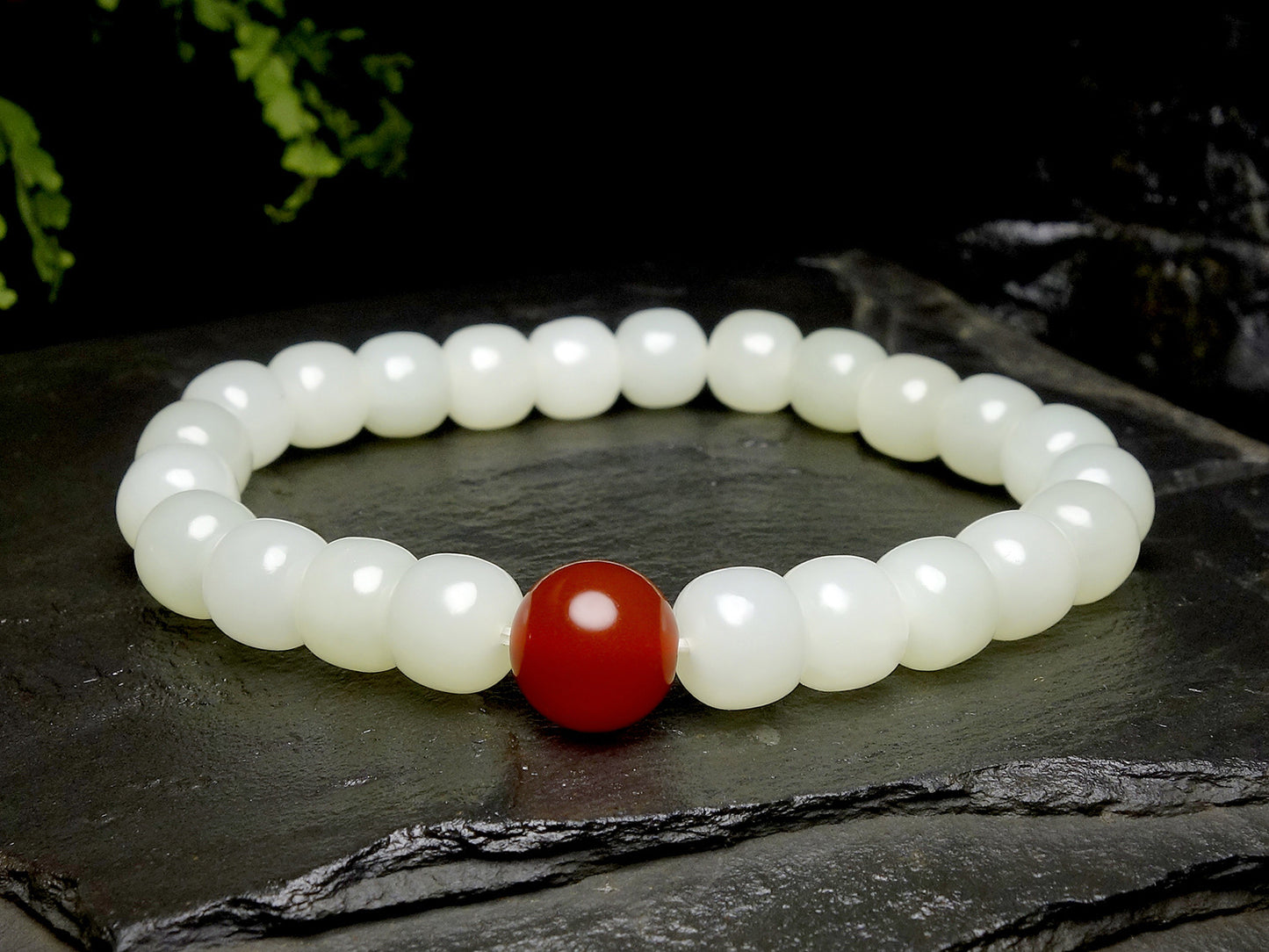 Jade handicrafts Xinjiang Hetian jade white jade bracelet fashion exquisite men's and women's bracelets